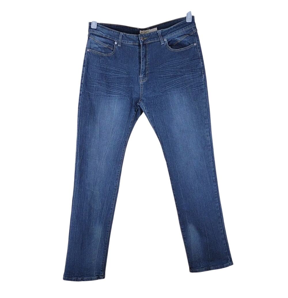 Mott & Grand Jeans Men’s 36x32 Blue Skinny Stretch Streetwear Cotton Denim